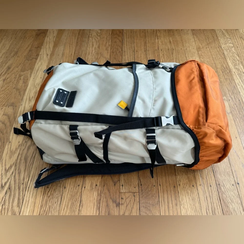 END x Master-Piece IBEX Flap Backpack (Beige) - Picture 3 of 15